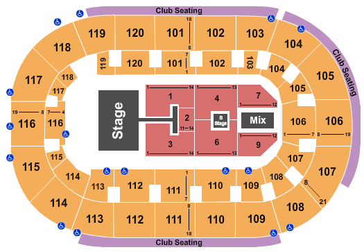 Hertz Arena For King and Country Seating Chart