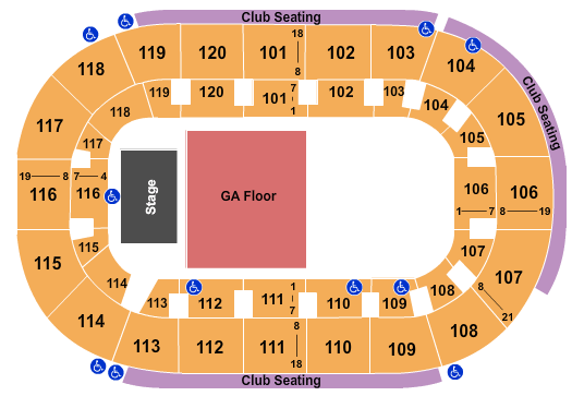 Hertz Arena Half House Seating Chart