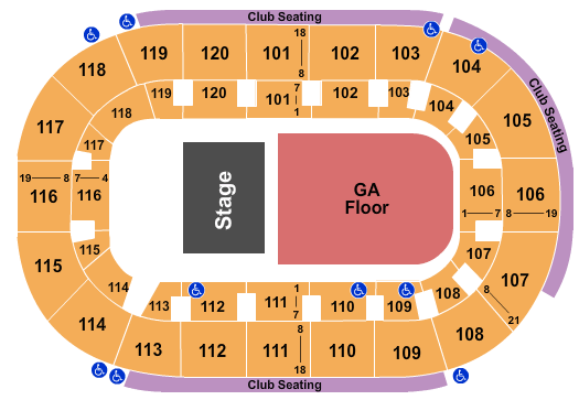 Hertz Arena Justin Moore Seating Chart