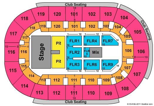Hertz Arena Miranda Lambert Seating Chart