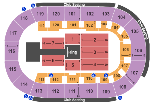 Hertz Arena WWE Seating Chart