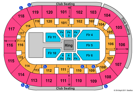 Hertz Arena Wrestling Seating Chart