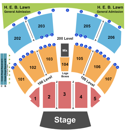 Germania Insurance Amphitheater Sugarland Seating Chart