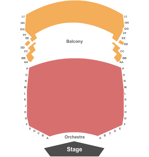 Germantown Performing Arts Centre End Stage Seating Chart