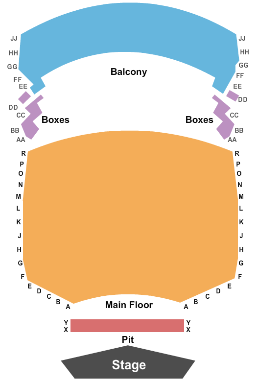 Germantown Performing Arts Centre Seating Chart