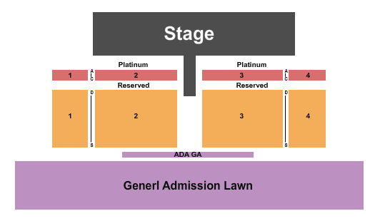 Gerry Frank Amphitheater End Stage Seating Chart
