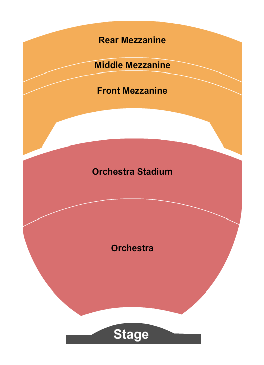 Gershwin Theatre Seating Map