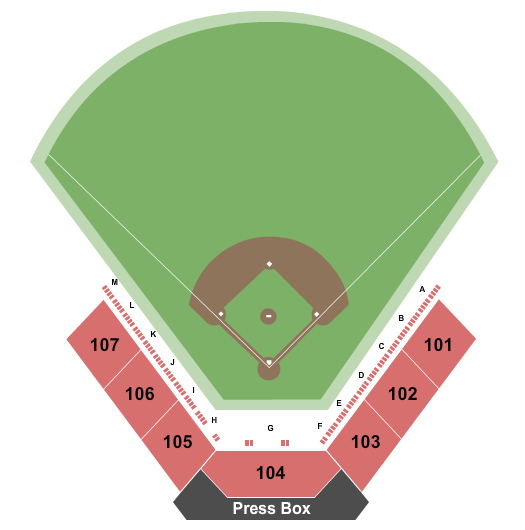 Getterman Stadium Baseball GA Seating Chart