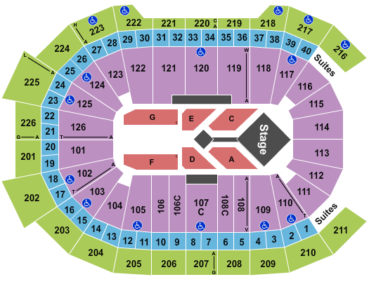 Giant Center Casting Crowns Seating Chart