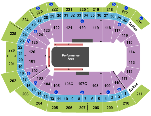 Giant Center Cirque Crystal Seating Chart