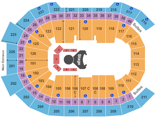 Giant Center Cirque OVO Seating Chart
