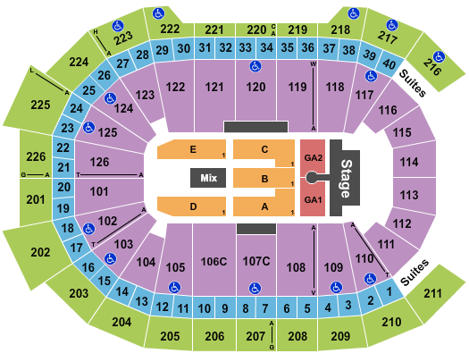 Giant Center Cole Swindell Seating Chart
