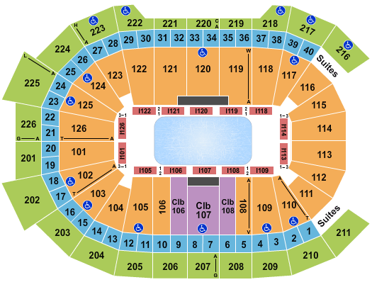 Giant Center Disney On Ice - Dare To Dream Seating Chart