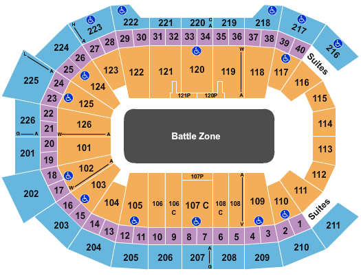 Giant Center Dude Perfect Seating Chart