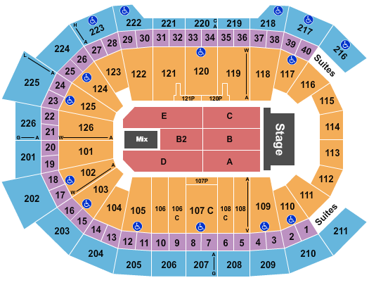 Giant Center Endstage 2 Seating Chart