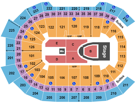 Giant Center For King and Country 2 Seating Chart