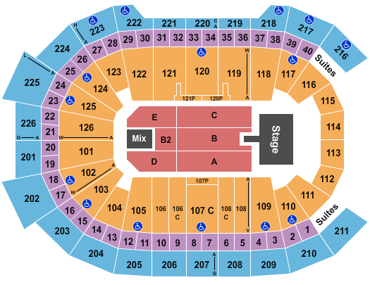 seating chart for Giant Center - Pentatonix - eventticketscenter.com