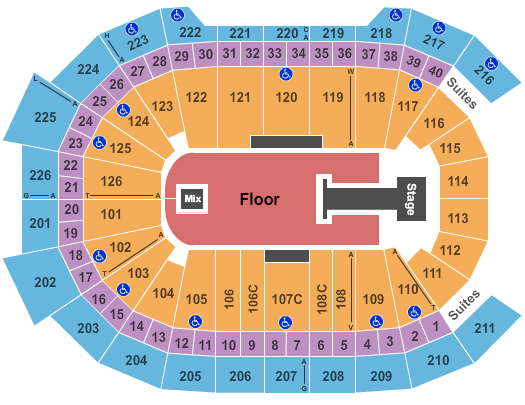 Giant Center Shinedown-2 Seating Chart