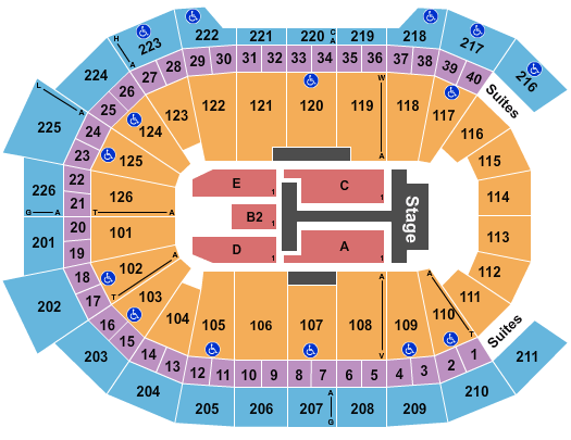 Giant Center TobyMac Seating Chart