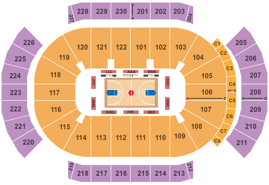 Gila River Arena Virtual Seating Chart