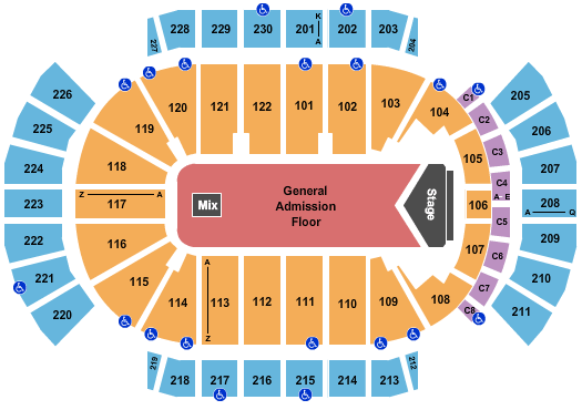 Interactive Seating Chart Ppg Paints Arena