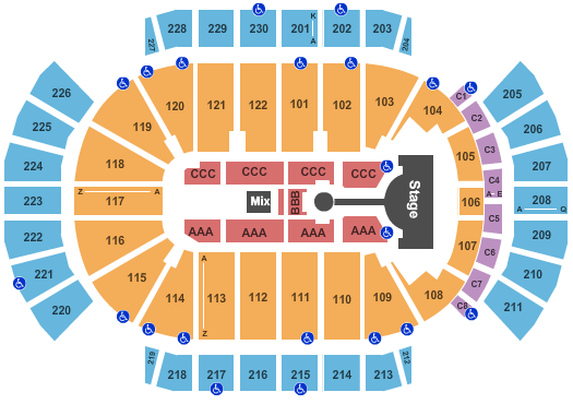 Desert Diamond Arena Coldplay Seating Chart