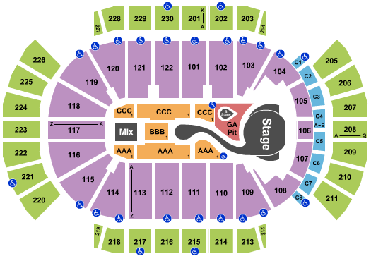 Desert Diamond Arena Katy Perry Seating Chart