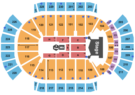 Desert Diamond Arena Kiss Seating Chart