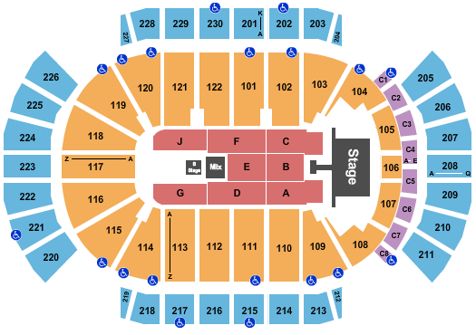 Desert Diamond Arena Endstage 5 Seating Chart