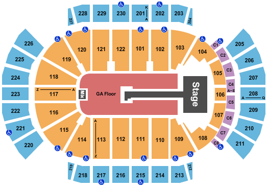 Desert Diamond Arena Muse 2 Seating Chart