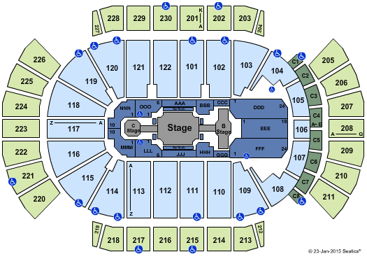 Desert Diamond Arena NKOTB Seating Chart
