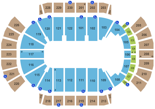 Glendale Gila River Arena Seating Chart