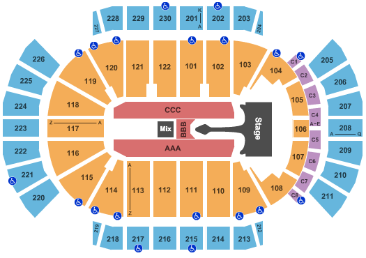 Desert Diamond Arena Queen & Adam Lambert Seating Chart