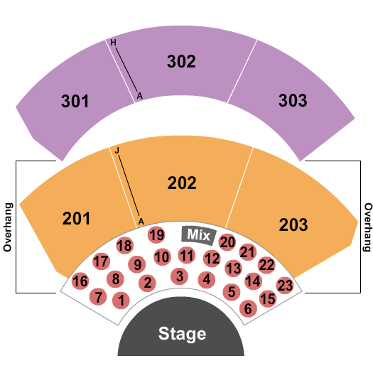 Gila River Hotels & Casinos - Wild Horse Pass Reserved & Tables 3 Seating Chart