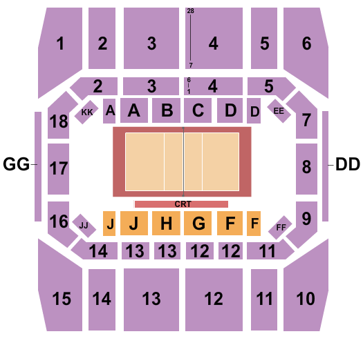 Gill Coliseum Volleyball Seating Chart