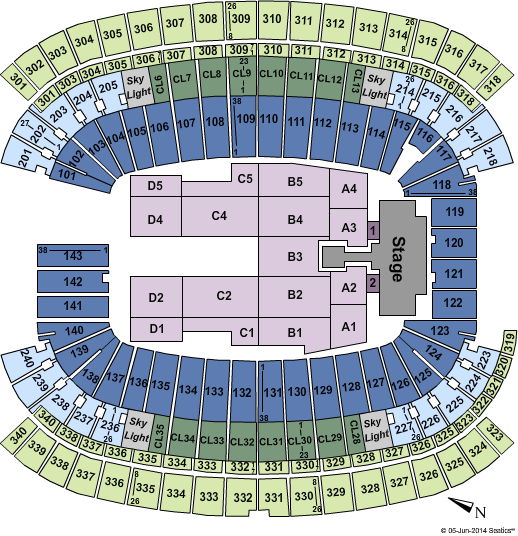 Gillette Stadium Beyonce & Jay-Z Seating Chart