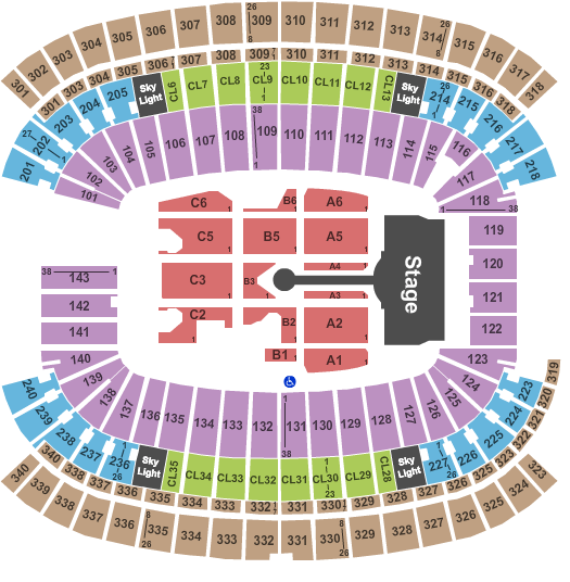 Gillette Stadium Coldplay Seating Chart