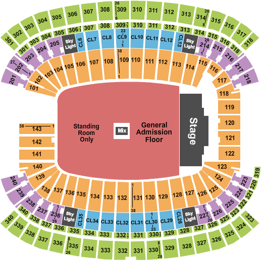 Ticketmaster Gillette Stadium Seating Chart