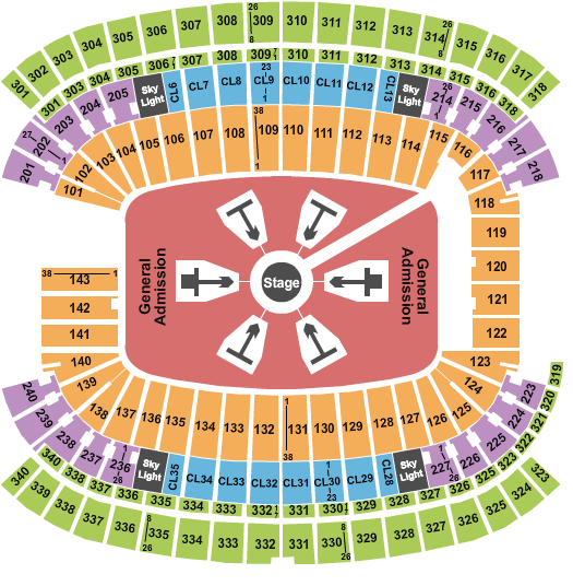 Gillette Stadium Ed Sheeran Seating Chart