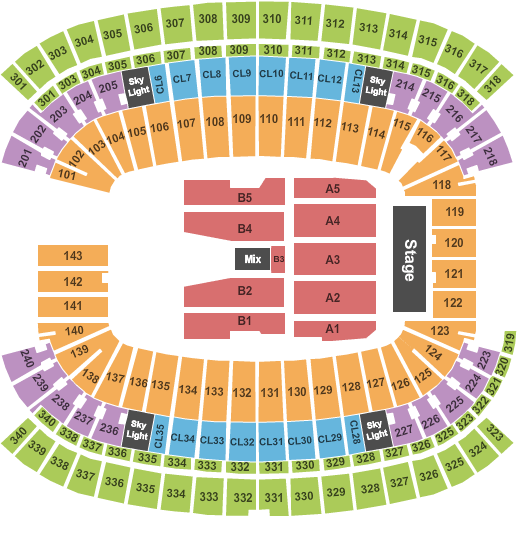 Ticketmaster Gillette Stadium Seating Chart