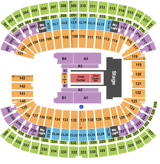 Gillette Stadium Jay Z & Beyonce Seating Chart