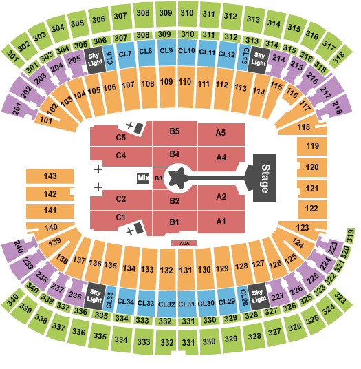 Gillette Stadium Karol G Seating Chart