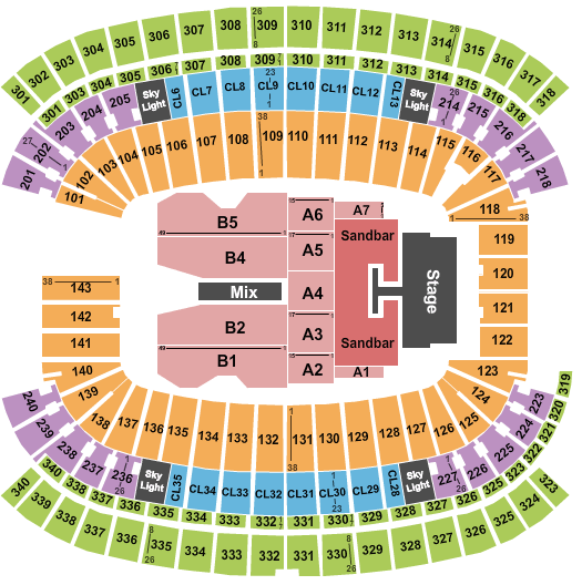 Patriots Seating Chart