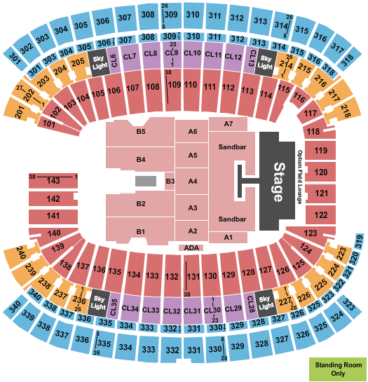 Gillette Stadium Kenny Chesney 2025 Seating Chart Cheapo Ticketing