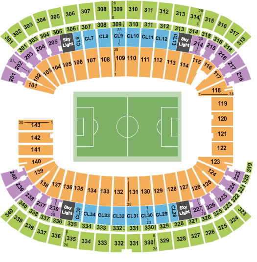 Gillette Stadium Soccer 3 Seating Chart