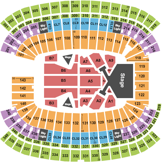 Levi Stadium Seating Chart Taylor Swift