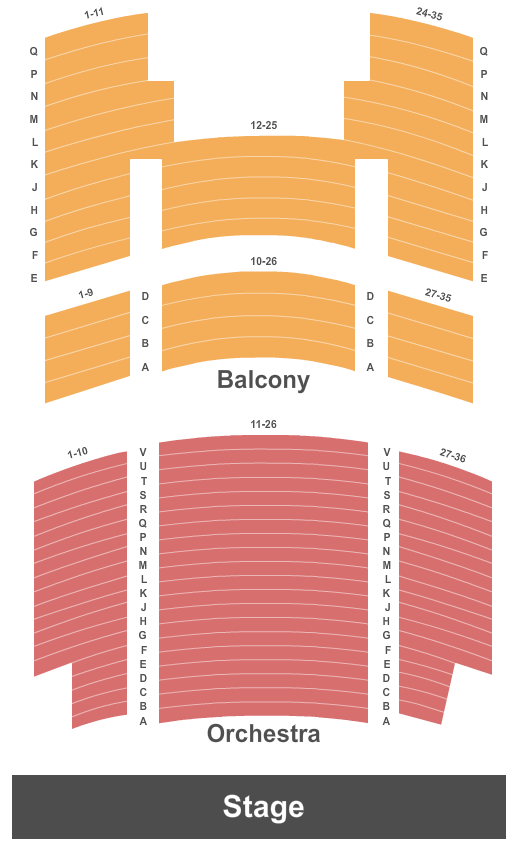 Branson Tribute Theater Seating Chart