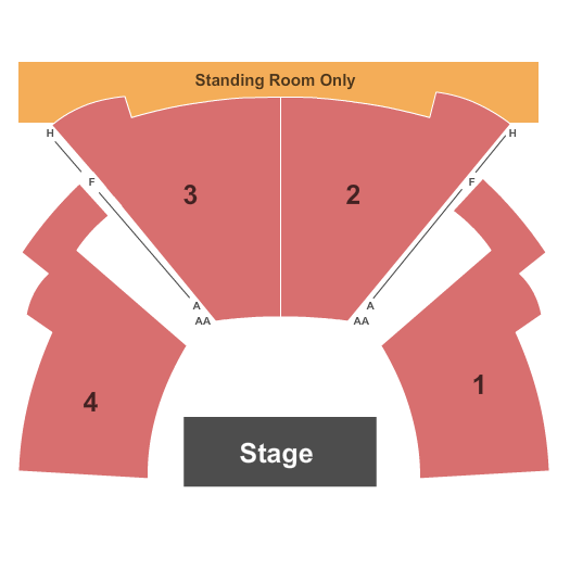 Gladys G Davis Theatre End Stage Seating Chart