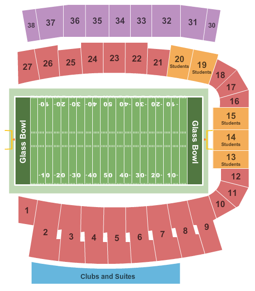 Glass Bowl 2016 Football Seating Chart