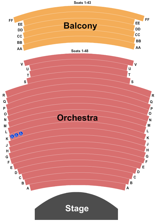 Glema Mahr Center For The Arts End Stage Seating Chart